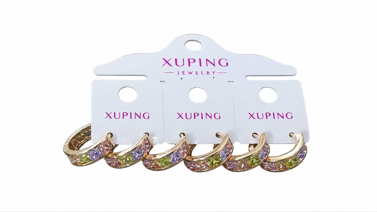 گوشواره xuping طرح طلا کد pux12 رنگ ثابت...