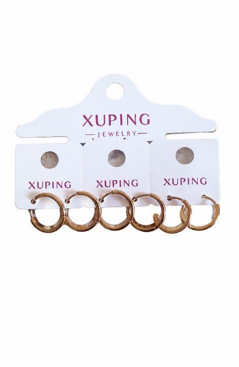 گوشواره xuping طرح طلا کد pux03 رنگ ثابت...
