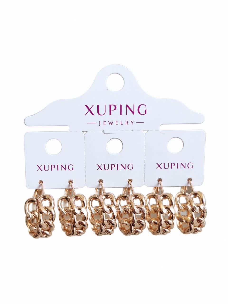 گوشواره کارتیر xuping طرح طلا کد pux06 رنگ...