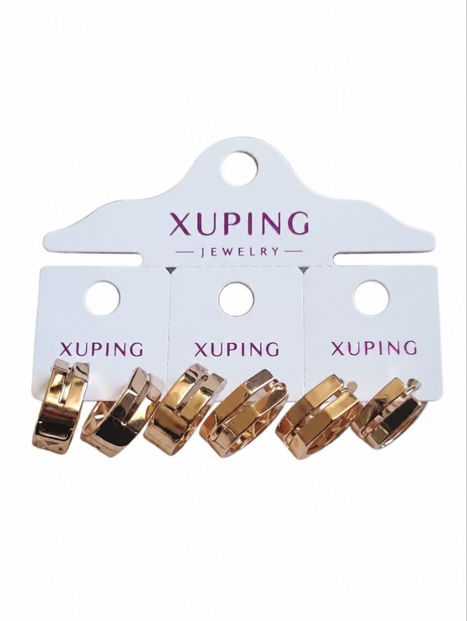 گوشواره xuping طرح طلا کد pux11 رنگ ثابت...