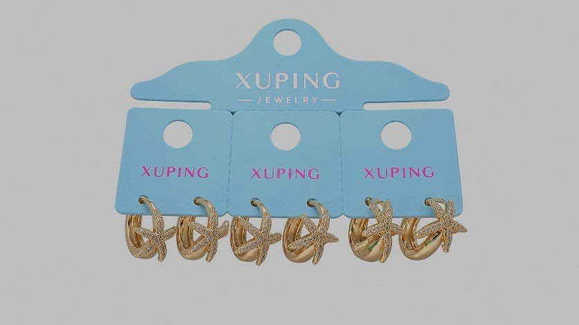 گوشواره xuping طرح طلا کد pux13 رنگ ثابت...
