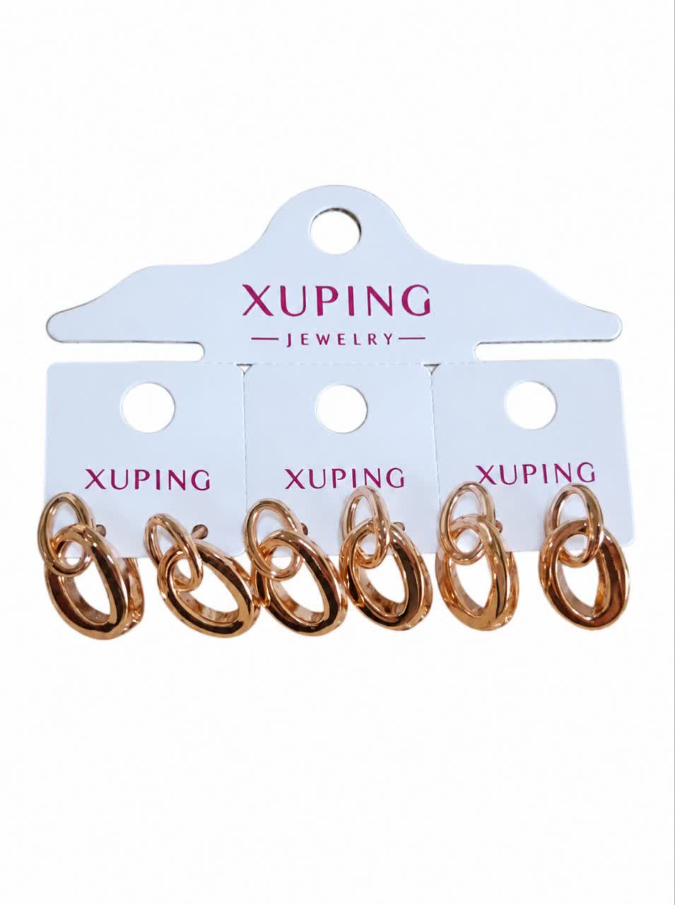 گوشواره xuping طرح طلا کد pux14 رنگ ثابت...