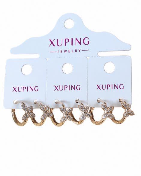 گوشواره xuping طرح طلا کد pux15 رنگ ثابت...